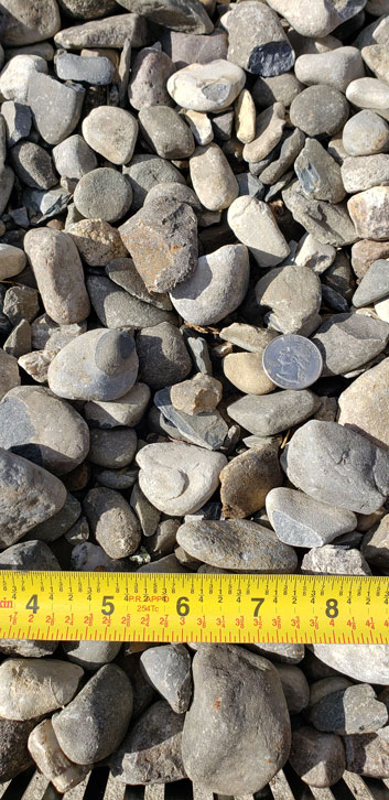 1″ Unscreened River Rock